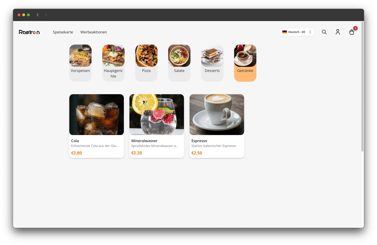 Kunden-Kategorieansicht