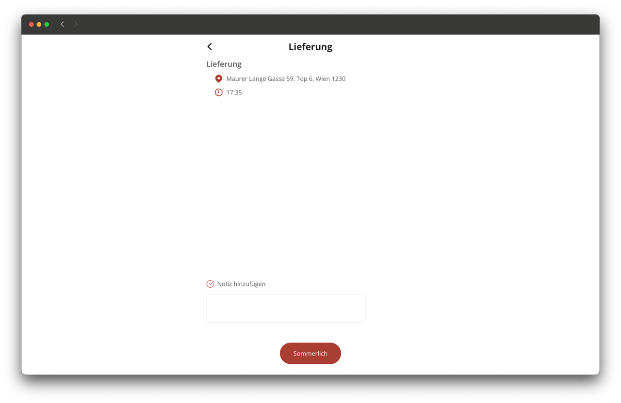 Kunden-Liefererfahrung