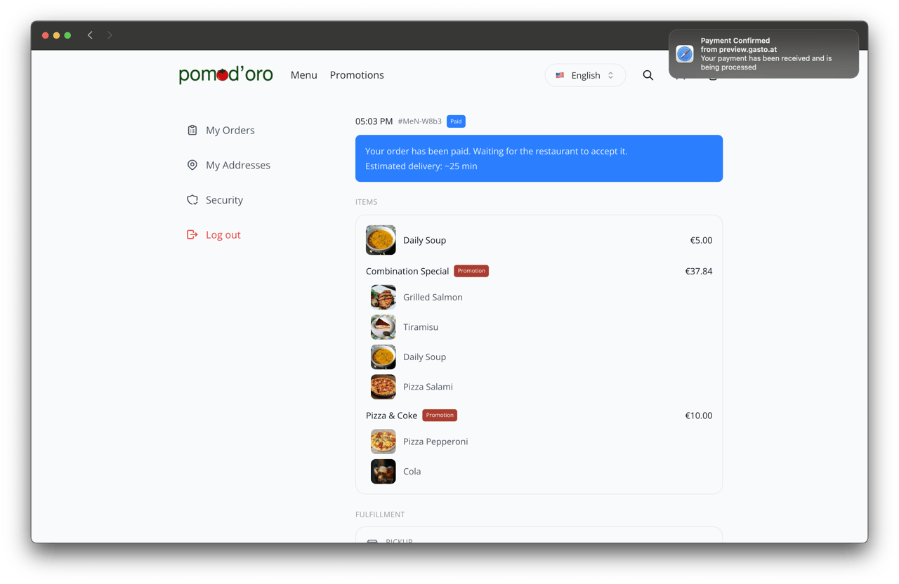 Payment Notification