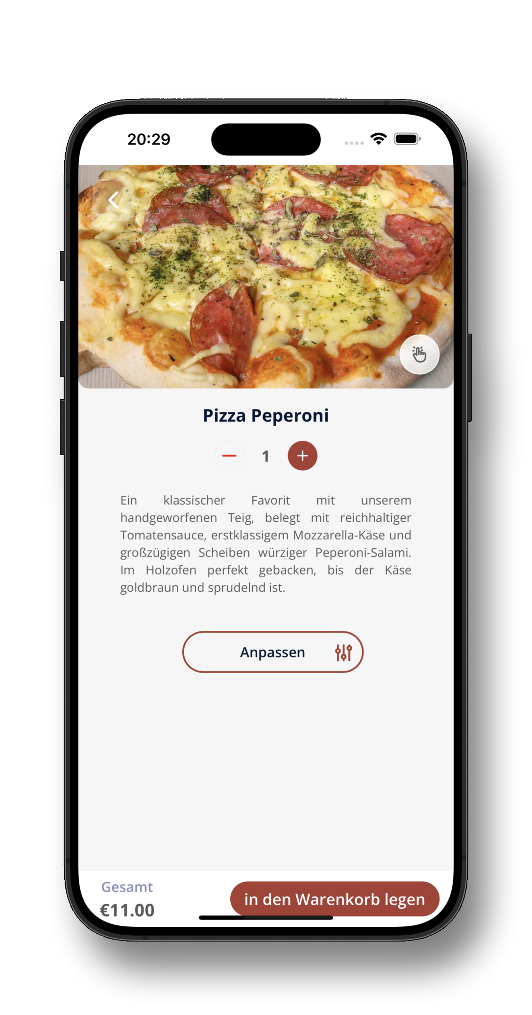 Mehrsprachiges Menü