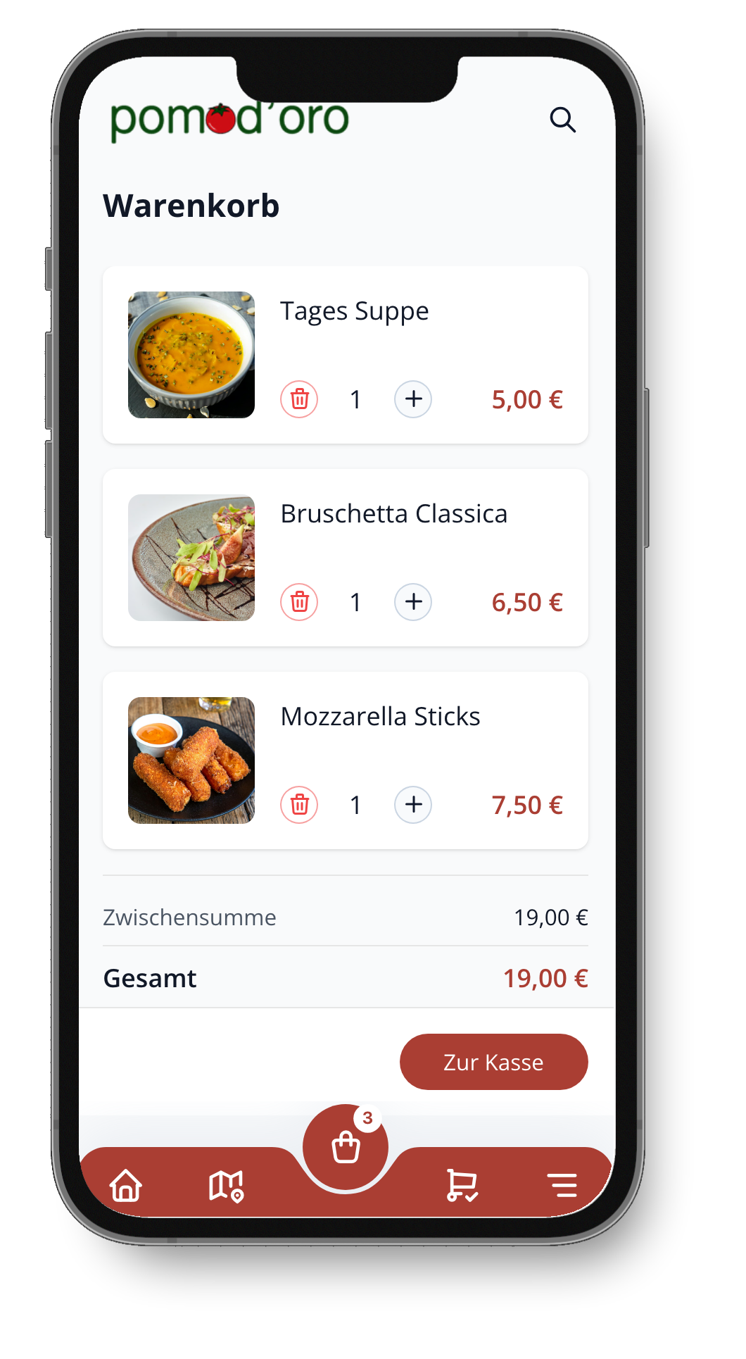 Kunden-Bestell-Interface