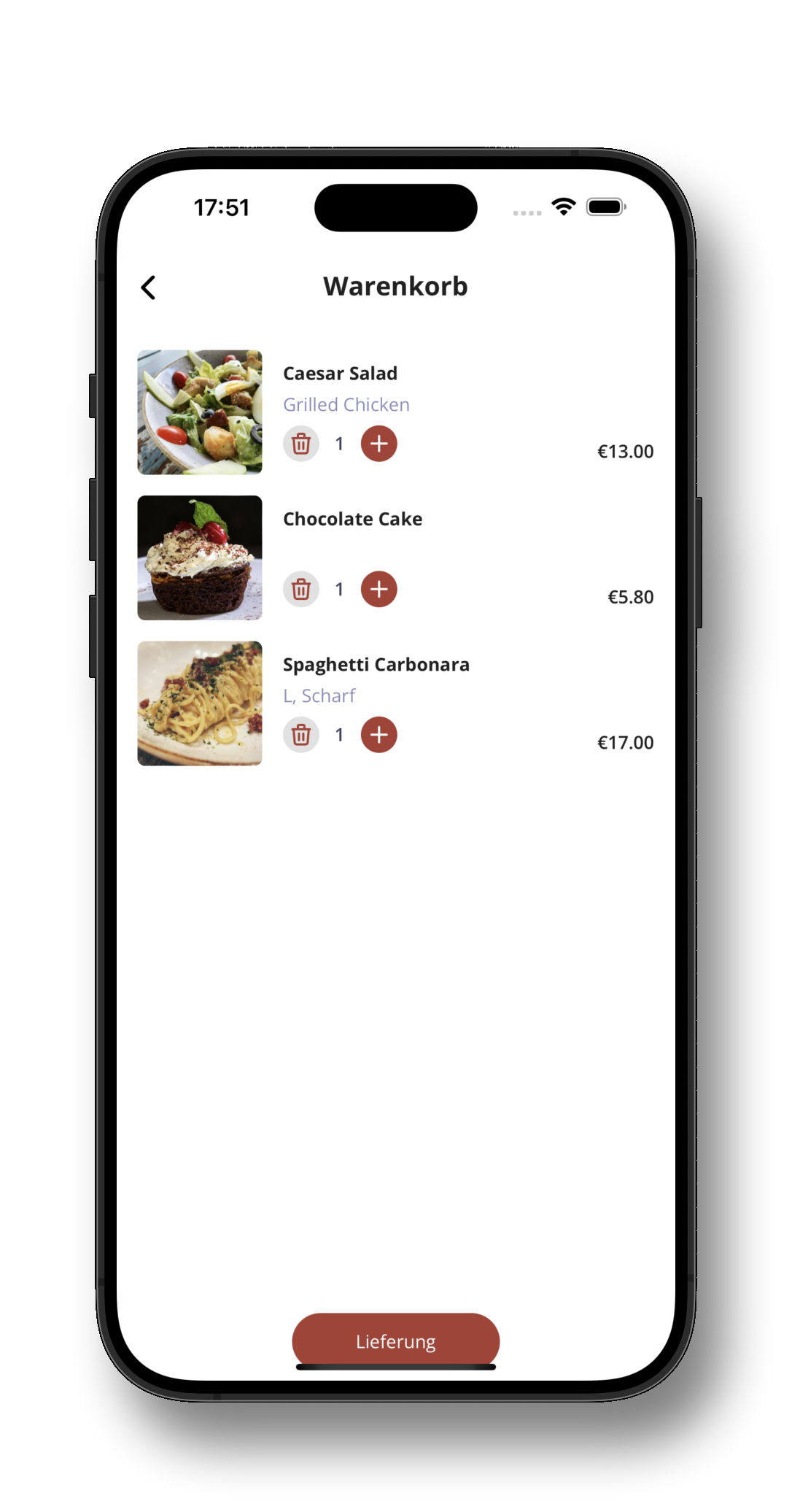 Kunden-Bestell-Interface