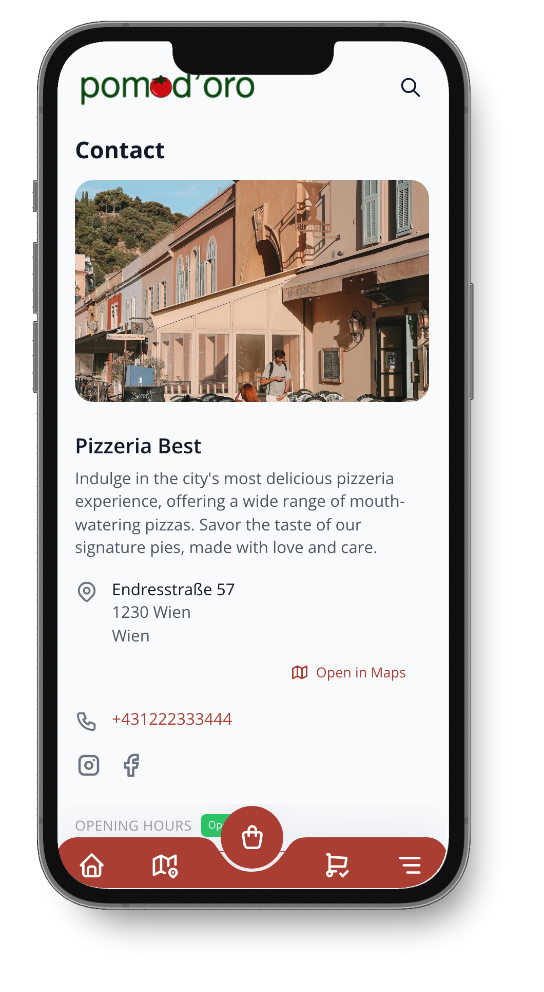 Restaurant Profile View