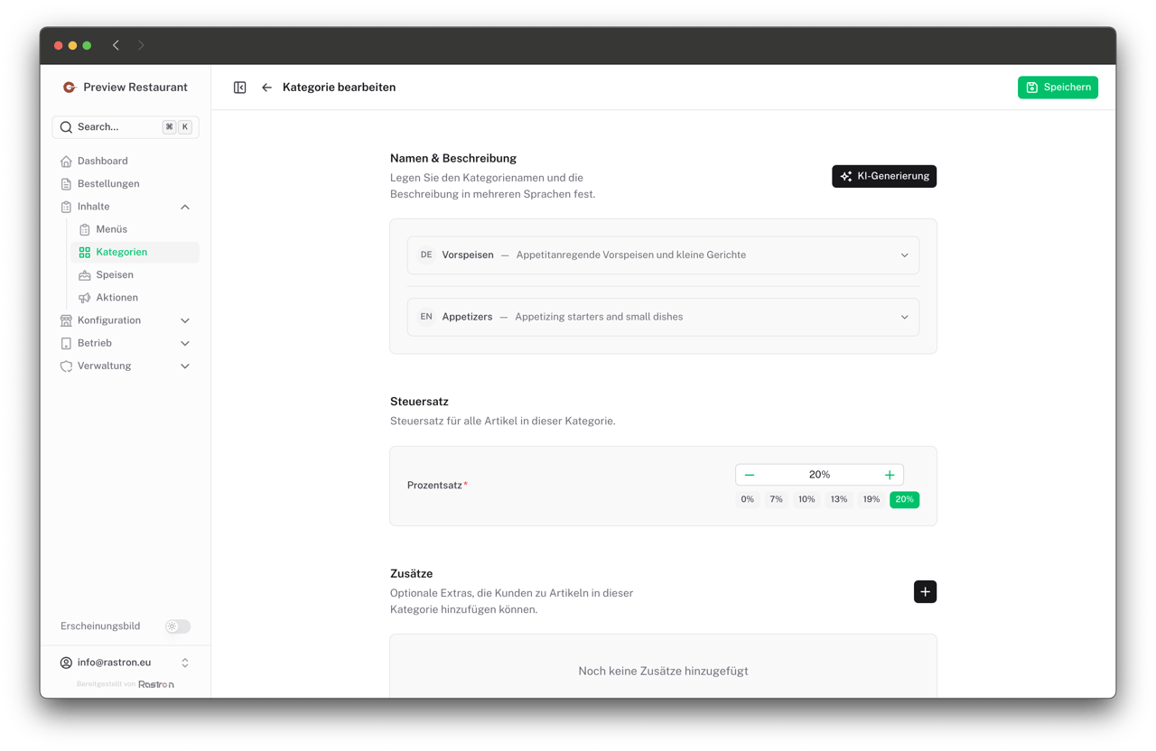 Kategorie-Editor