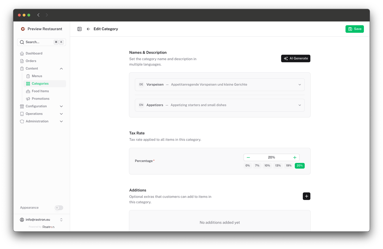 Category Editor