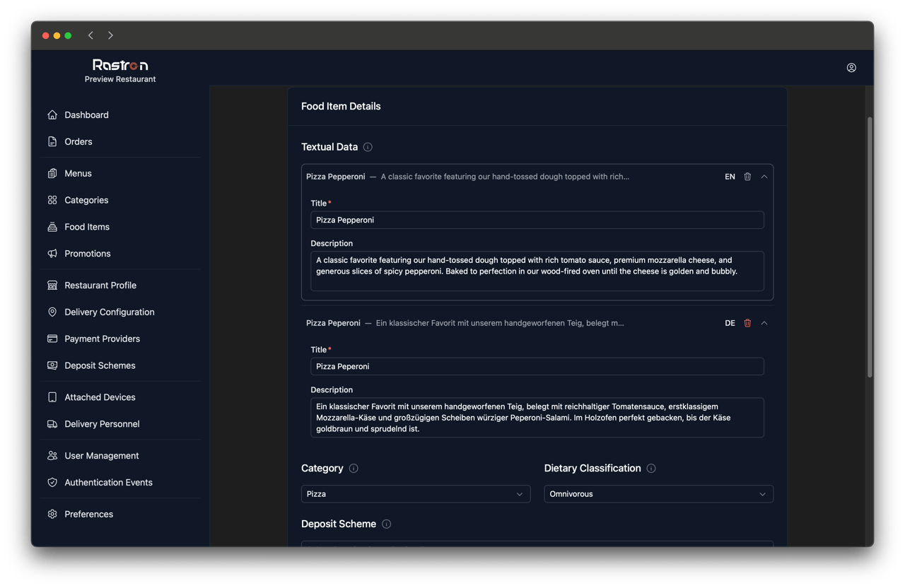 Übersetzungs-Editor