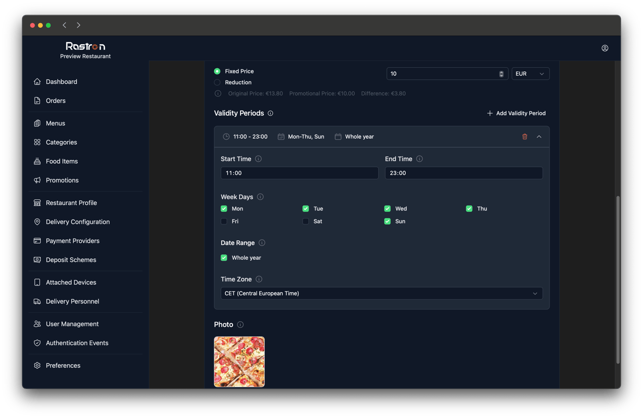 Werbeaktions-Terminplanung
